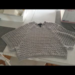 BCBG Grey cropped sweater